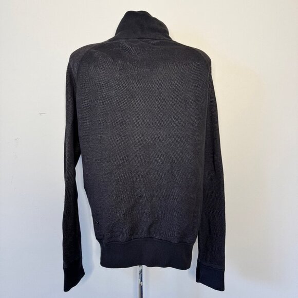 Lululemon Post Savasana Jacket Black Heathered Medium Gray Reversible Coat Sz 6 - Picture 4 of 13